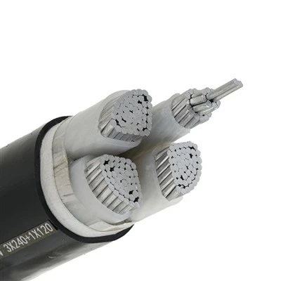 YJLV 0.6/1KV 옥외 사용 LV 알루미늄 XLPE 케이블 UV 저항 기갑