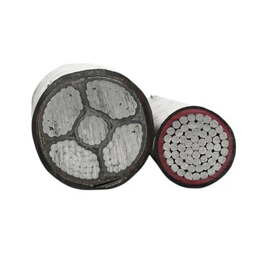 YJLV 저전압 XLPE 절연 PVC 외장 알루미늄 케이블 제조업체 25mm 4 코어 기갑 케이블 알루미늄